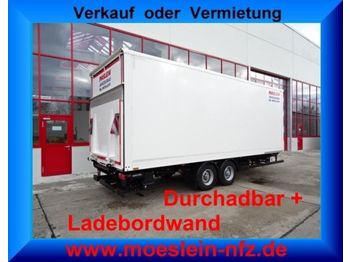 Möslein Tandemkoffer, Ladebordwand 1,5t, Durchladbar  - Closed box trailer