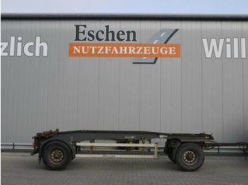 Container transporter/ swap body trailer Hüffermann Schlitten, Luft, BPW