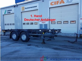 Schmitz ZWF18 BDF Tandem 1.Hand SAF Achsen Scheibenbrems - Container transporter/ Swap body trailer