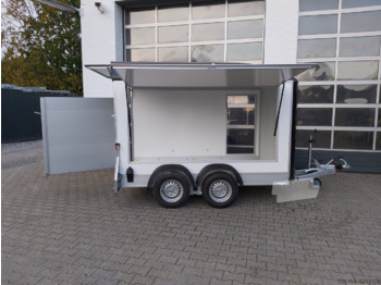 New Closed box trailer Debon C500 Kofferanhänger schwarz Seitenklappe Heckrampe Seitentür: picture 2
