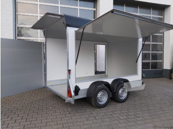 New Closed box trailer Debon C500 Kofferanhänger schwarz Seitenklappe Heckrampe Seitentür: picture 5