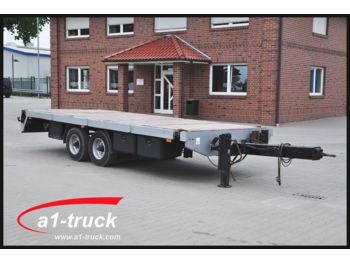 Obermaier Beilharz, Tandem 20 Fuß Container, Twist Lock,  - Dropside/ Flatbed trailer