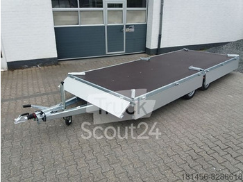 New Dropside/ Flatbed trailer Eduard XXL Anhänger Pritsche 506x200x30cm 3000kg lager: picture 2