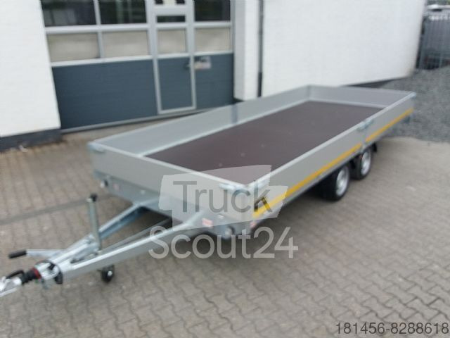 New Dropside/ Flatbed trailer Eduard XXL Anhänger Pritsche 506x200x30cm 3000kg lager: picture 3