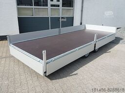 New Dropside/ Flatbed trailer Eduard XXL Anhänger Pritsche 506x200x30cm 3000kg lager: picture 19