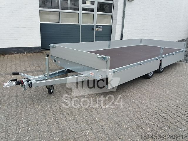 New Dropside/ Flatbed trailer Eduard XXL Anhänger Pritsche 506x200x30cm 3000kg lager: picture 10