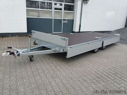 New Dropside/ Flatbed trailer Eduard XXL Anhänger Pritsche 506x200x30cm 3000kg lager: picture 12