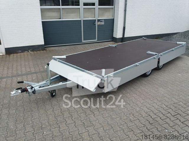 New Dropside/ Flatbed trailer Eduard XXL Anhänger Pritsche 506x200x30cm 3000kg lager: picture 2