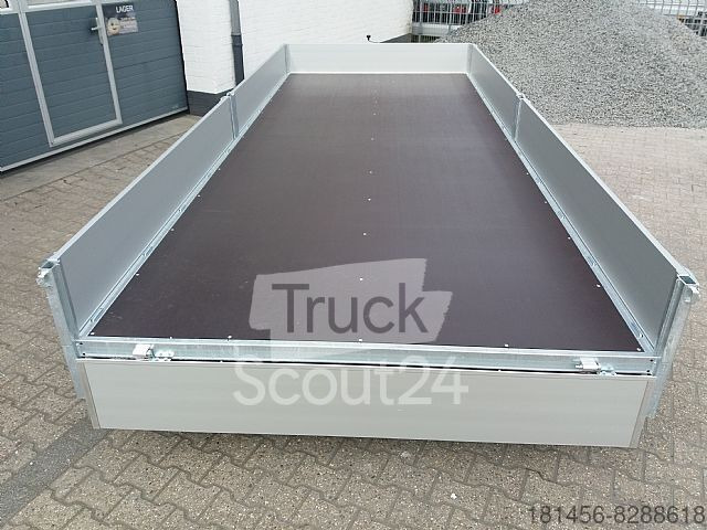 New Dropside/ Flatbed trailer Eduard XXL Anhänger Pritsche 506x200x30cm 3000kg lager: picture 9