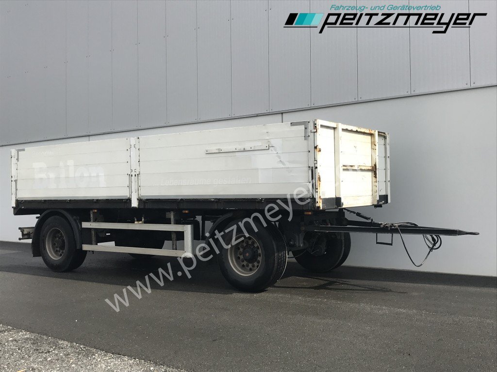 Dropside/ Flatbed trailer HEUSER 2 Achs Anhänger Baustoffanhänger: picture 4