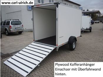 New Closed box trailer Humbaur - HK133015-18P Einachser Überfahrwand hinten: picture 1