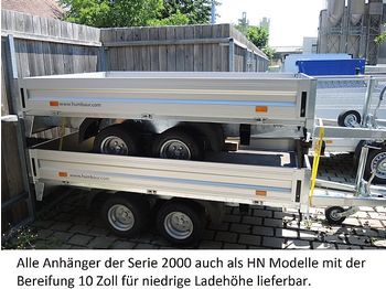 New Car trailer Humbaur - HN255221 GR Tandemanhänger 2,5to Hochlader: picture 1