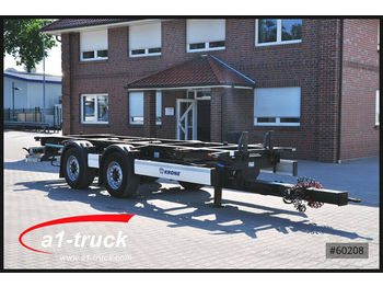 Container transporter/ Swap body trailer Krone ZZW 18 Tandem, Midi, Maxi, 1 Vorbesitzer: picture 1