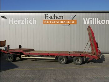 Langendorf TUE 24/100-3, hydr. Rampen, Blatt, BPW  - Low loader trailer