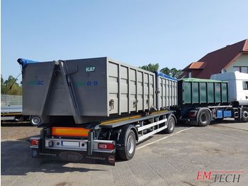 EMTECH 2 osiowa pod kontener 2xKP7, KP10 - Roll-off/ Skip trailer