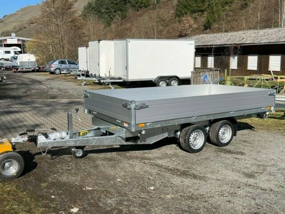 Tipper trailer Saris Dreiseitenkipper K3 356 184 2700 kg elektrisch kippbar: picture 4