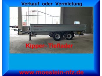 Möslein 14 t Tandem  3 Seiten Kipp  Tieflader  - Tipper trailer