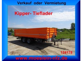 Möslein Tandemkipper Tieflader,  Aufsatzbordwänden  Weni  - Tipper trailer