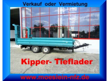 Obermaier OS2-TZ105S Tandem 3- Seiten Kipper + Tieflader  - Tipper trailer