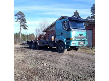SISU E12 480 8x2 metsäkoneritilä - Autotransporter truck