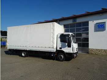 Curtainsider truck Iveco Eurocargo ML75E21 Pritsche/Plane + LBW Euro 6