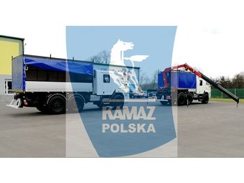 KAMAZ 6x6 SERVICE CAR - Curtainsider truck