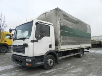 Curtainsider truck MAN TG-L 8.180 Pritsche LBW