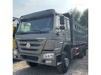 Tipper HOWO 6x4 drive 10 wheeled tipper truck metallic gray color: picture 2