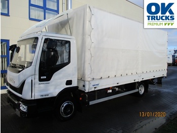 Curtainsider truck IVECO Eurocargo ML75E21/PEVI_C Klima AHK Luftfeder ZV: picture 1