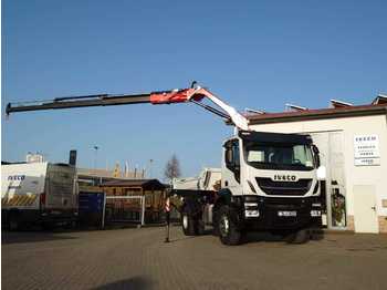 New Tipper, Crane truck Iveco AD190X33 4x2 Kipper + Kran Fassi F120 + Funk: picture 1