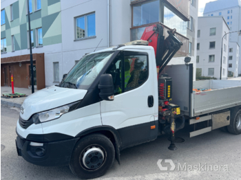 Crane truck, Open body delivery van Iveco Daily 70C18H Kranbil Iveco Daily: picture 1