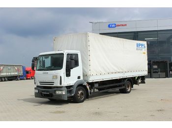 Curtainsider truck Iveco EUROCARGO ML 120E22, HYDRAULIC LIFT: picture 1
