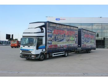 Curtainsider truck Iveco ML 80 E 21 R FP + TRAILER Gapa 2 , SLEEPING BODY: picture 1