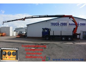 Dropside/ Flatbed truck, Crane truck MAN F2000 33.373 6x4 PK35000D + Jib 22.70 m = 765 kg: picture 1