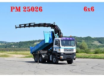 Tipper, Crane truck MAN TGA 33.410 Abrollkipper*PM 25026 + FUNK * 6x6: picture 1