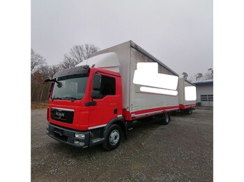 Curtainsider truck MAN TGL 12.250 4x2 BL Plane u. Spriegel: picture 1