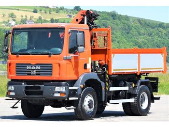 Crane truck, Tipper MAN TGM 18.280 Kipper 3,90m* PK 10501 + FUNK *4x4: picture 3