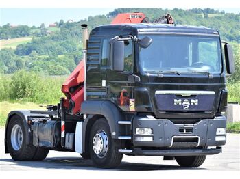 Crane truck, Tractor unit MAN TGS 18.400 Sattelzugmaschine + HMF 1720 K6/FUNK: picture 3
