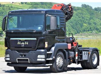 Crane truck, Tractor unit MAN TGS 18.400 Sattelzugmaschine + HMF 1720 K6/FUNK: picture 4