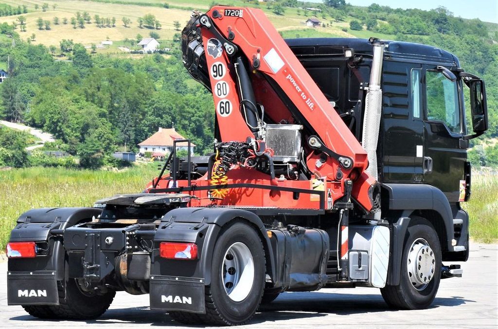 Crane truck, Tractor unit MAN TGS 18.400 Sattelzugmaschine + HMF 1720 K6/FUNK: picture 6