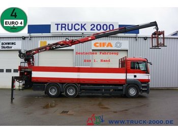 Dropside/ Flatbed truck, Crane truck MAN TGS 26.400 6x4 Atlas Terex TLC 165.2 11 m=1.5 to: picture 1