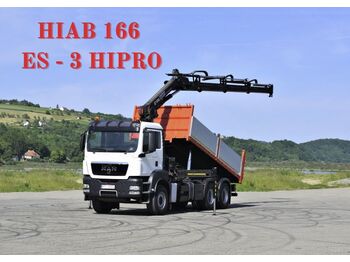Crane truck, Tipper MAN TGS 26.400 * HIAB 166 ES - 3 HIPRO/FUNK *6x4: picture 1