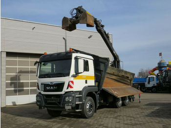 Tipper, Crane truck MAN TG-S 26.420 6x4 3-Achs Kipper Heckkran Kesla 201: picture 1