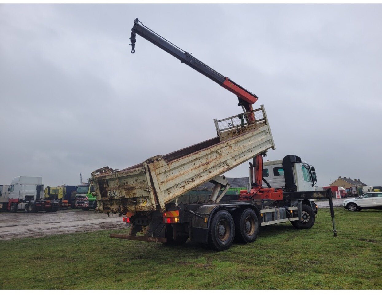 Tipper, Crane truck MERCEDES-BENZ ACTROS 2636 6X4 Palfinger 15002 remote: picture 2