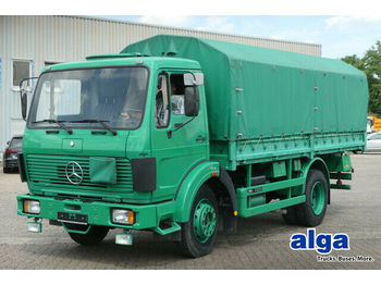 Curtainsider truck Mercedes-Benz 1017/4x2/Plane/nur 77 TKM/Blattfederung/Schalter: picture 1