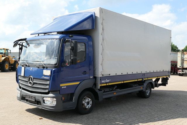 Curtainsider truck Mercedes-Benz 816 L Atego 4x2, 3.100mm lang, Tempomat, LBW: picture 4