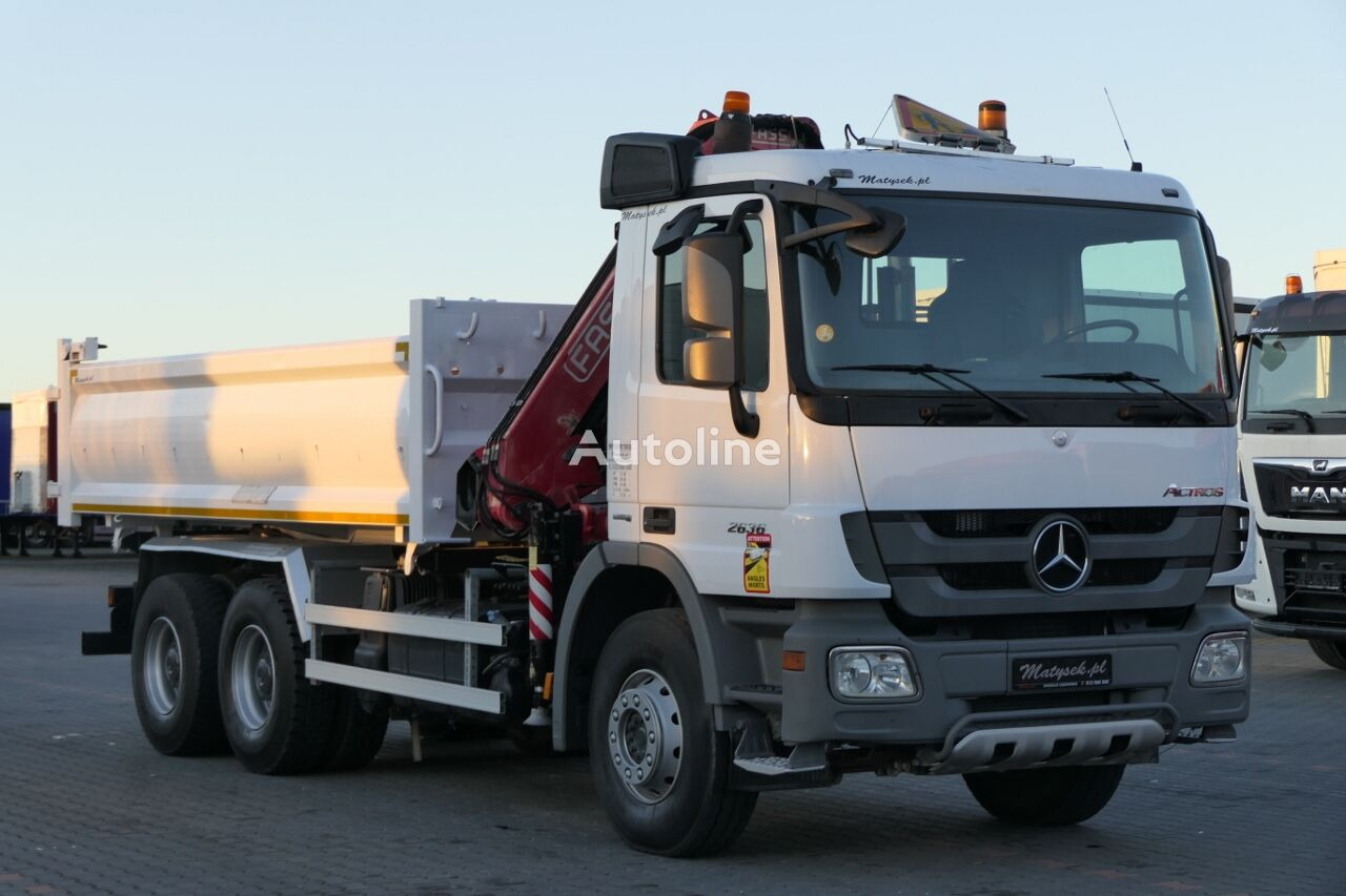 Tipper, Crane truck Mercedes-Benz ACTROS 2636: picture 26
