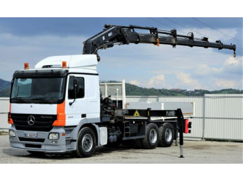 Dropside/ Flatbed truck Mercedes-Benz  Actros 2641 Pritsche 6,10m+ Kran*6x4*Topzustand: picture 1