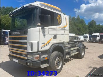Cab chassis truck SCANIA 114 380 - 4x4 - Manual - Hydraulics: picture 1