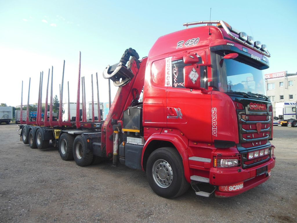 Logging truck, Crane truck Scania R450,6X4, KRAN, EPSILON 170 + UMIKOV TELESKOP: picture 2